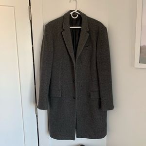 Grey Wool Club Monaco Topcoat